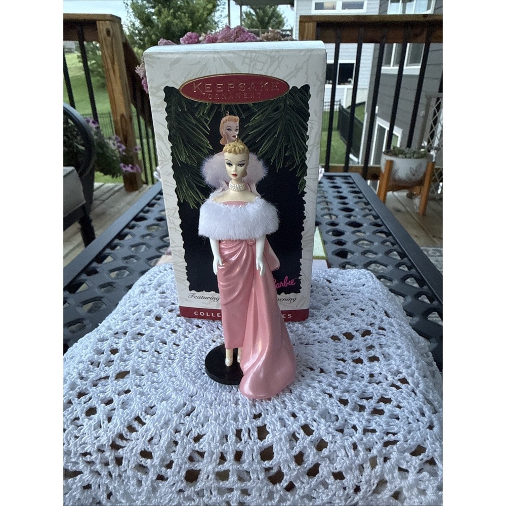 1996 Keepsake Hallmark Enchanted Evening Barbie Doll Ornament